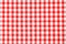 Checkered tablecloth