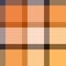 Checkered tartan fabric seamless pattern in beige and orange, vector