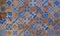 Checkered traditional Thailand ceramic mosaic tile background