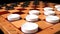 Checkers Game Wooden Board