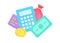 Checking profit, investment, household budget, savings, e money, cash dollar counting use calculator