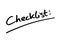 Checklist