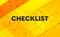 Checklist abstract digital banner yellow background