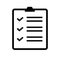 Checklist, form, document icon illustration
