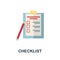 Checklist icon. Simple element from creativity collection. Creative Checklist icon for web design, templates, infographics and
