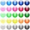 Checklist icons in color glossy buttons