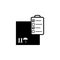 checklist with packing box icon. Element of logistics icon. Premium quality graphic design icon. Signs and symbols collection icon