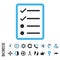 Checklist Page Flat Vector Icon With Bonus