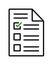 Checklist survey feedback icon