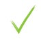 Checkmark confirm icon, vector on white background