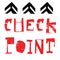 Checkpoint sticker stamp