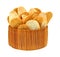 Cheddar Cheese and Bacon Chips in Basket