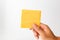 Cheddar cheese on a white background