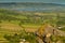 Cheddar reservoir viewed from Crook Peak Somerset