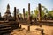 Chedi Ched Thaeo temple in Si Satchanalai historical park