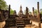 Chedi Ched Thaeo temple in Si Satchanalai historical park