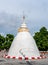 Chedi Khao White Stupa Historical Landmark of Chiangmai, Thailand