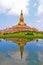 Chedi Maha Mongkol Bua, the golden pagoda landmark of Roi Et Province, northeastern Thailand