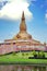 Chedi Maha Mongkol Bua, the golden pagoda landmark of Roi Et Province, northeastern Thailand