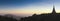 A Chedi Monument Atop Doi Inthanon Near Chiang Mai, Thailand, at Sunset