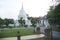 Chedi Phra Chai Mongkhon Sri Dvaravati contains both the Buddha\\\'s relics at Wat Pa Pathomchai.