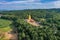 Chedi Phutthakhaya or Puttakaya Pagoda, Wat wang Wiwekaram or wat luang pho uttama in Sangkhlaburi, Kanchanaburi