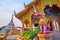 The Chedi, Viharn and Hatsadiling statue of Wat Chetawan, Chiang Mai, Thailand