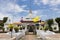 Chedi of Wat Prot Ket Chettha Ram temple in Samut Prakan, Thailand