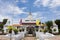 Chedi of Wat Prot Ket Chettha Ram temple in Samut Prakan, Thailand