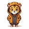 Cheeky Tiger Hoodie Illustrations: Vector Cartoon Character In Street Fashion