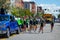 Cheer leaders in a parade