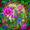 Cheerful brightly colored spring flowers, ai Generated, generative AI, CGI graphics