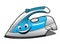 Cheerful cartoon electric iron