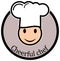 Cheerful chef Smiley A simple contour icon. Vector