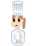 Cheerful Chef, Woman, female vector