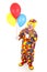Cheerful Clown and Balloons