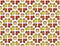 Cheerful colorful cross textile pattern