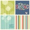 Cheerful coordinating retro Spring designs