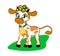 The cheerful cow