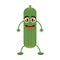 cheerful cucumber greeting happy cut line