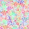 Cheerful decorative tile with rainbow grunge splashes