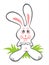 Cheerful easter rabbit