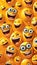 Cheerful emoticons social media communication background with joyful and laughing icons