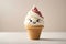 Cheerful Felt Ice Cream Mascot