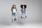 cheerful interracial schoolkids in stylish denim