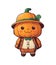 cheerful jack-o\\\'-lantern isolated kawaii graphic