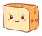 Cheerful mascot enjoys gourmet cheese