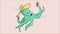 Cheerful octopus musician with maracas in tentacles