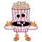 Cheerful popcorn illustration