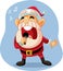 Cheerful Santa Claus Singing Christmas Carols